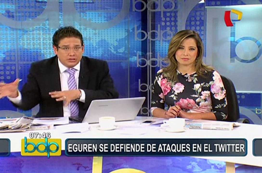 Parlamentario Eguren responde a críticas tras polémicas declaraciones