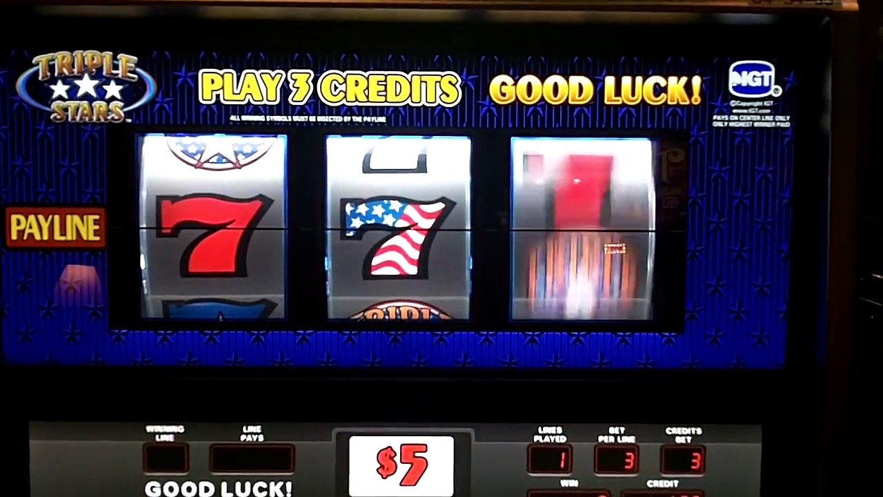 Triple***Stars 3-Coins~Multi-Denomination ($5,$10, $25) Slot Machine  at Caesar's Palace Las Vegas