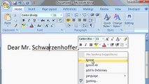 Microsoft Word 2007 Tutorial - part 04 out of 13 - Entering Text 1