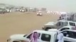 موكب الأمير مشعل بن عبدالله بن عبدالعزيز أثناء خروجه من مزاين الابل في نجران !