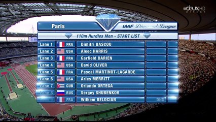 110m haies - DL Paris Saint-Denis (04-07-2015), MPM par Orlando Ortega 12''94 WL