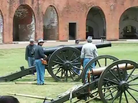 Fort Pulaski Loud Cannon Firing video - Savannah and Hilton Head things to do