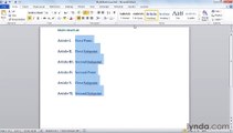 MS Word Creating a multilevel list using styles
