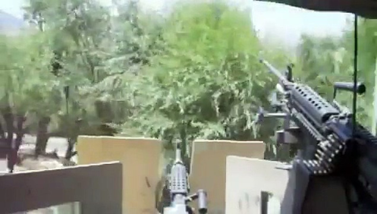 MACHINE GUNNER HIT BY 2 RPGs