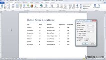 MS Word Converting text to tables