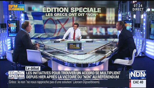 Edition Spéciale Grèce: L'économie de la Grèce est bloquée: Guillaume Dard et Jean-Marc Daniel - 07/07