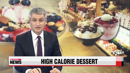 Korean traditional summer dessert Bingsu contains high calories