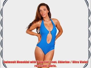 Halcyon Blue Heather Swimsuit Monokini - Kingfisher Blue - Medium