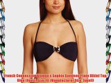 French Connection Women's Sophie Bandeau Plain Bikini Top Blue (Navy) Size 10 (Manufacturer