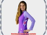 Womens Tuga Long Sleeve UV Swim Shirt - UPF50  Sun Protection - Daisy Purple - Size Small