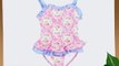 MITTY JAMES GIRLS SWIMSUIT - Pink and Blue Floral with frill (5-6 years)