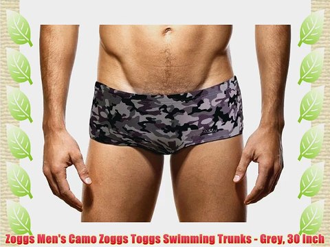 Zoggs Men's Camo Zoggs Toggs Swimming Trunks - Grey 30 Inch