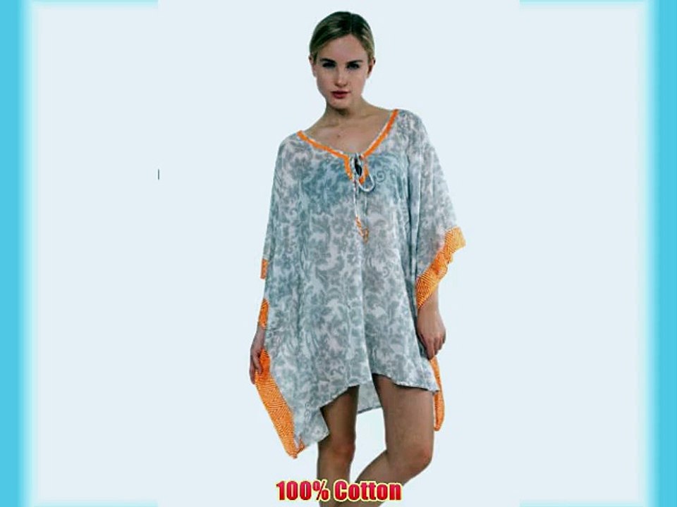 Cotton Beach Kaftan Floral