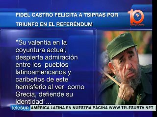 Fidel Castro felicita a Tsipras por victoria política