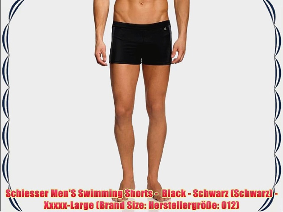 Schiesser Men'S Swimming Shorts -  Black - Schwarz (Schwarz) - Xxxxx-Large (Brand Size: Herstellergr??e: