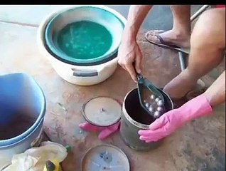 Small Scale Gold Mining - Mercury amalgam bowl