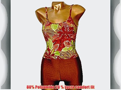 Tankini Swimsuit Swimwear for Women Hetty Brown 12