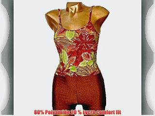 Tankini Swimsuit Swimwear for Women Hetty Brown 12