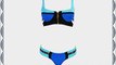 Bslingerie Women Bikini Swimsuit 2014 Zipper Decoration Blue Orange Bikinis Set (S Blue)