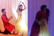 Shahid kisses Mira Rajput after dancing at the Sangeet