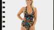 Zoggs Women's Neon Tribal Plunge Swimsuit - Multi-Colour 32/8-Inch