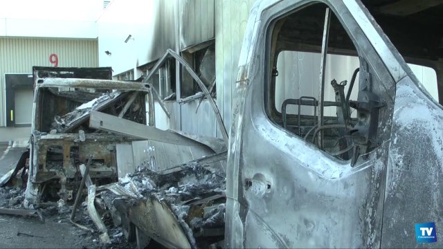 L'unité de fabrication des repas de l'hôpital de Carcassonne dévastée par l'incendie de deux poids lourds cette nuit