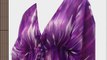 La Leela Chiffon Self Printed Beach Swim Kaftan Cover ups Purple