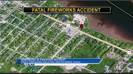 Un homme décédé en voulant tirer un feu d'artifice posé sur sa tête - Accident 4th july