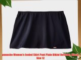 panache Women's Isobel Skirt Pant Plain Bikini Bottoms Black Size 12