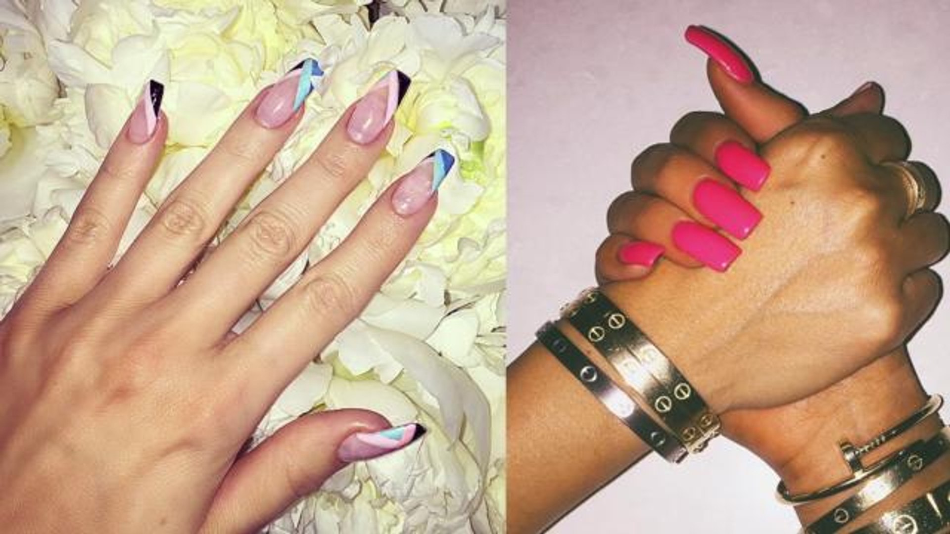 ⁣Celebrity nail trends to follow this summer