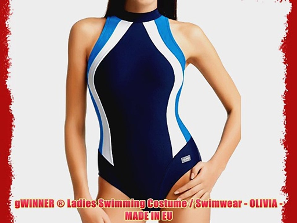 gWINNER ? Ladies Swimming Costume / Swimwear - OLIVIA - MADE IN EU