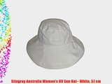 Stingray Australia Women's UV Sun Hat - White 57 cm
