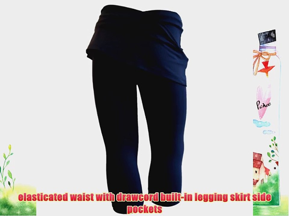 Girls and Ladies Tennis / Hockey / Running Skort (= skirt with an integrated leggings) in dark