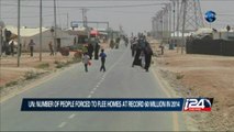 UN: NUMBER OF PEOPLE FORCED TO FLEE HOMES AT RECORD 60 MILLION IN 2014