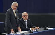 Devant les eurodéputés, Juncker s'énerve : 