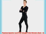 Phantom Aquatics Lycra Full Suit Dive Skin Wetsuit Black - LG