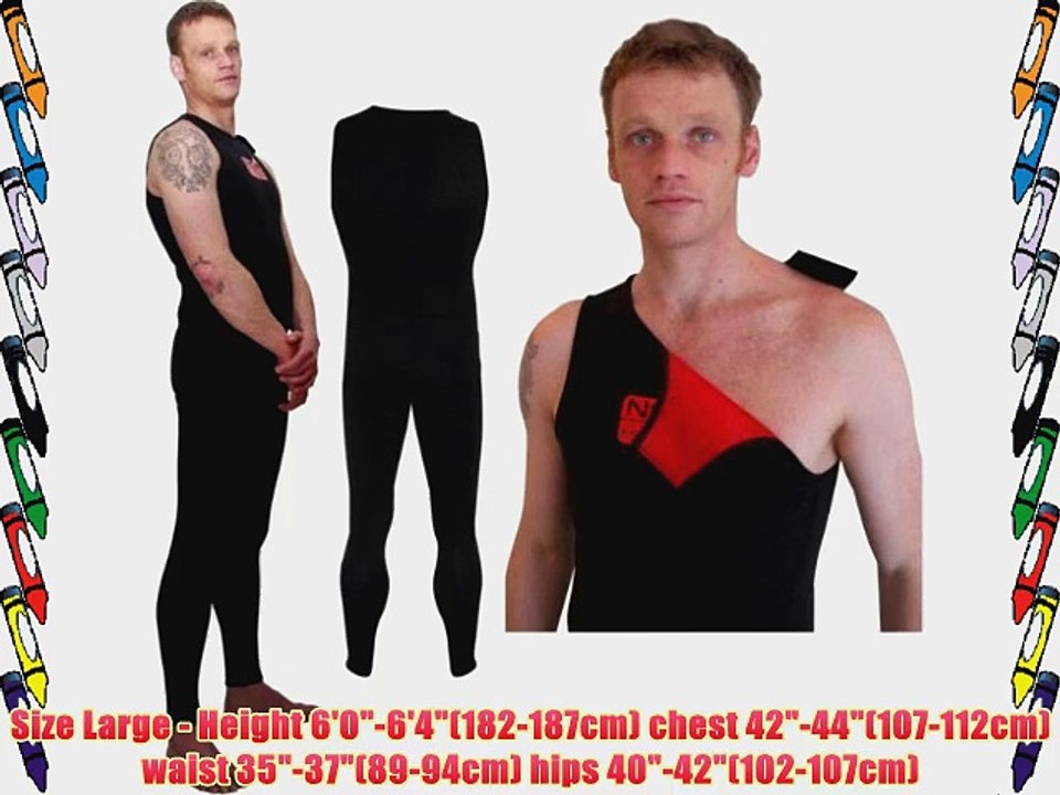 NCW Cornwall 2 mm Thermal Lined Neoprene Long John Wetsuit With Shoulder Opening for Ease of