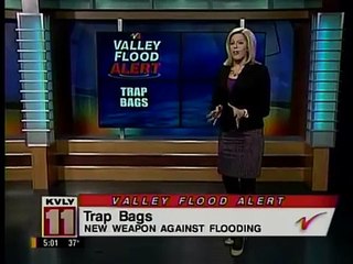 Fargo Valley Flood Alert Features Trapbag Barriers Video Dailymotion