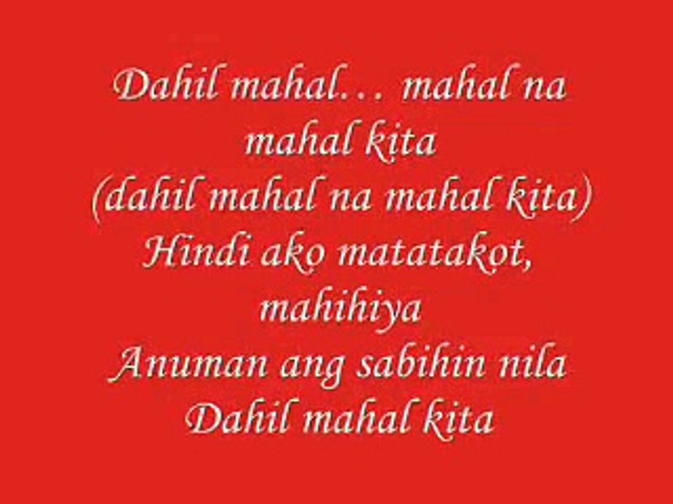 Dahil Mahal na Mahal Kita by Roselle Nava