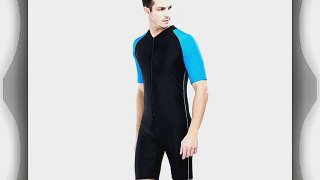 Men's UV Sun Protective Sunsuit Swimsuit Short Sleeves Swimming Costumes Wetsuit