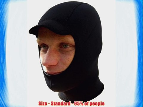 NCW Cornwall 3mm Titanium Neoprene Surf Hood / Balaclava / Cap Gbs Seams And Watersport Fleece