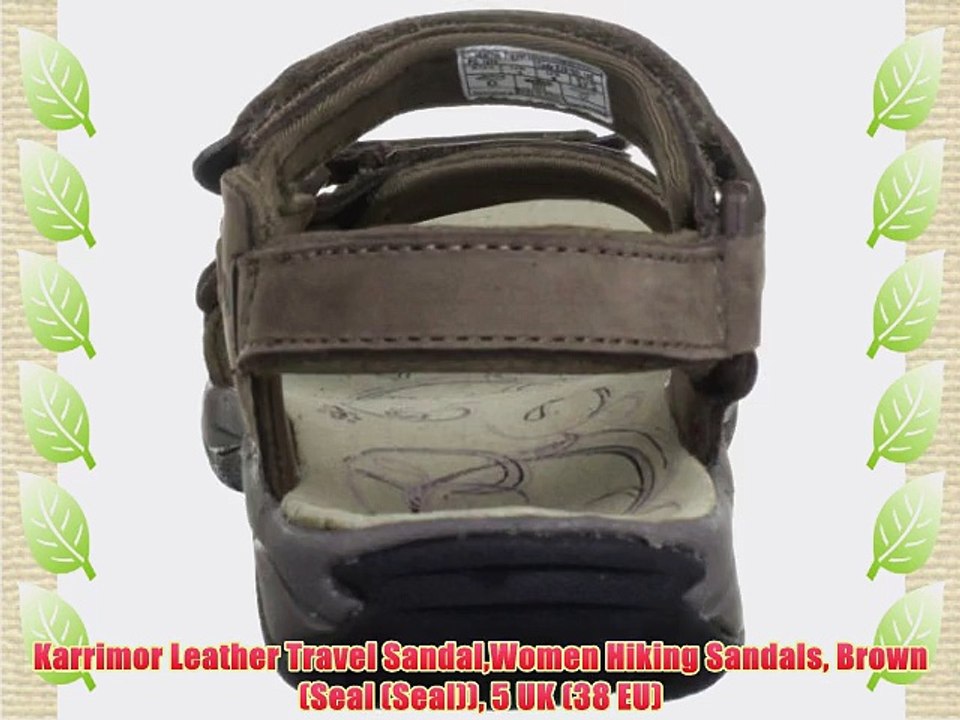 Karrimor Leather Travel SandalWomen Hiking Sandals Brown (Seal (Seal)) 5 UK (38 EU)