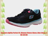 Skechers Agility Perfect Fit Women Fitness Shoes Blue (Navy) 6 UK (39 EU)