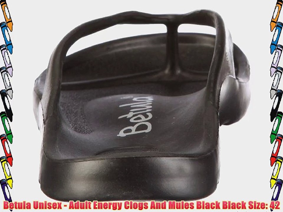 Betula Unisex - Adult Energy Clogs And Mules Black Black Size: 42