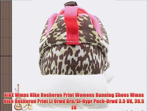 NIKE Wmns Nike Rosherun Print Womens Running Shoes Wmns Nike Rosherun Print Lt Orwd Brn/Sl-Hypr