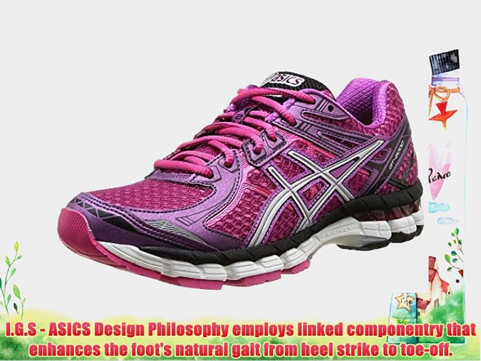 ASICS Gt-2000 2 Women Training Running Shoes Red (3693-Purple/Silver/Raspberry) 5.5 UK (39