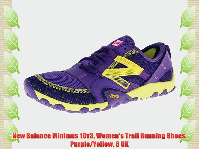 New Balance Minimus 10v3 Women's Trail Running Shoes Purple/Yellow 6 UK -  video Dailymotion