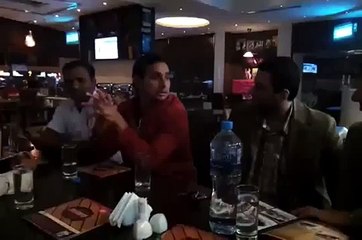 Misbah Ul Haq Ordering Food in a Restaurant