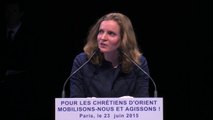 Nathalie Kosciusko-Morizet lors du grand rassemblement de soutien aux Chretiens d'Orient