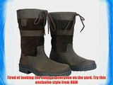 HKM Adults 3/4 3 Quarter Short Leather Waterproof Sole Walking Country Horse Riding Boot Size